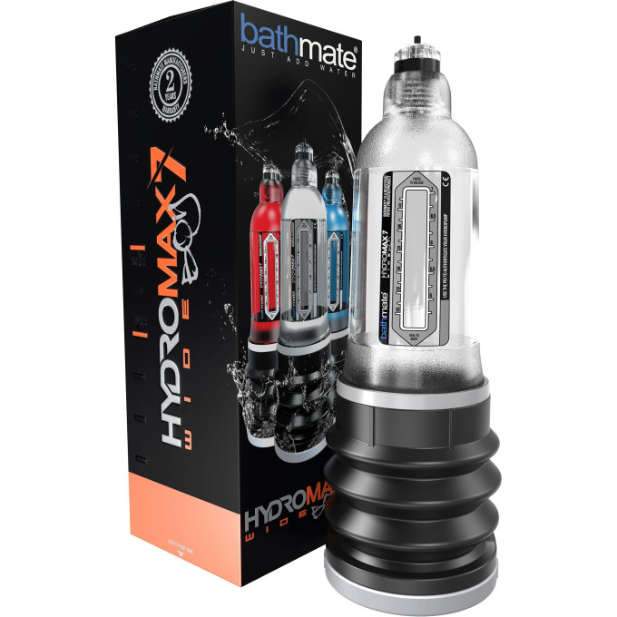 Гидропомпа BATHMATE HYDROMAX7 WIDE BOY прозрачная BM-HM7-WB-CC